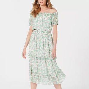 avec les filles off-the-shoulder ruffle dress